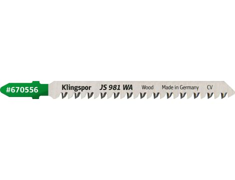 KLINGSPOR BRZESZCZOT DO WYRZYNARKI 100x8x1,7mm JS 981 WA /5szt.