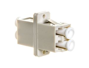Adapter LC/LC duplex MM OM2, ceramiczna ferrula, szary DN-96008-1