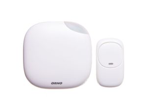 Dzwonek bezprzewodowy LOGICO DC bateryjny z funkcją alarmu 3xAA OR-DB-QM-124