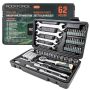 ROCKFORCE ZESTAW KLUCZY     1/4" 62el. - 2
