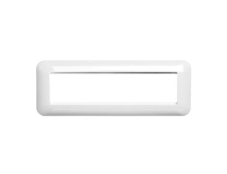 KOS45 Ramka poczwórna + uchwyt do modułów 45x45 biała 3504104