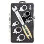 ROCKFORCE KLUCZ OCZKOWY-PRZEGUBOWY WYMIENNY Z GRZECHOTKĄ kpl. 8el. 8-19mm - 2
