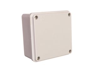 Puszka gładka z pokrywą 120 C Poliwęglan seria 480 100x100x50szara EC480C4 /opak. 100/