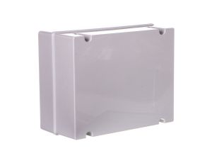 Puszka gładka z pokrywą wysoka 120 C Poliwęglan seria 490380x300x180szara EC490C9 /opak. 3/