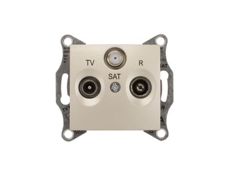Sedna Gniazdo antenowe RD/TV/SAT końcowe satynowe SDN3501368