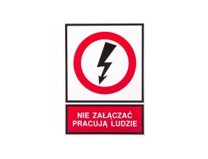 Tabliczka TZZ 148X210P NIE ZAL.P.L. E04TZ-01032140300 /10szt./