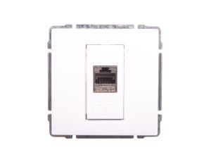 KOS66 Gniazdo komputerowe pojedyncze RJ45 MOLEX kat.6 ekranowane białe 660466