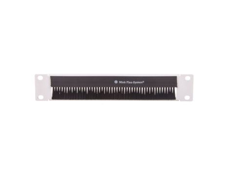 Panel z przepustem szczotkowym 10 cali 1U RAL 7035 10-0008S
