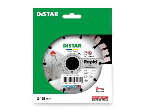 DISTAR TARCZA DIAMENTOWA RAPID 125 x 2,0/1,2 x 10 x 22,23-10 - 2
