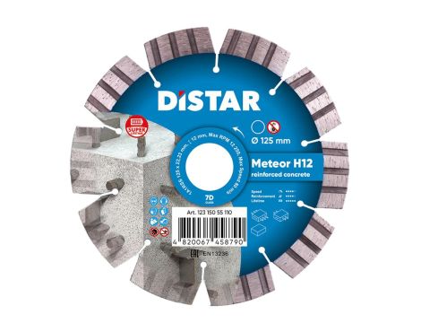 DISTAR TARCZA DIAMENTOWA METEOR H12 125 x 2,2/1,3 x 12 x 22,23-10