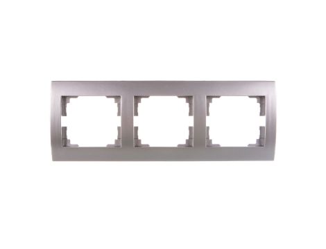 LOGI Ramka potrójna pozioma Srebrny 021480043 25237