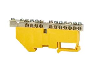 Listwa ochronna 11-modułowa 11x16mm2, 1x35mm2 wysoka podstawa - żółta