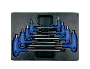 KING TONY ZESTAW IMBUSÓW Z UCHWYTEM L 8szt. TORX / TORX T10 - T50. WKŁAD DO WÓZKA