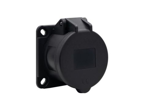 Gniazdo tablicowe proste 16A 5p 380V-415V /FE/ IP44 czarne