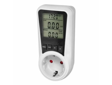 ORNO WATOMIERZ DWUTARYFOWY Z WYŚWIETACZEM LCD SCHUKO