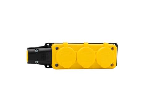 Listwa gumowa 3x230V 16A IP54 żółta