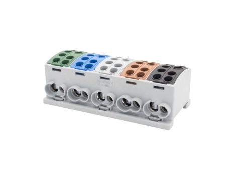 Zacisk HLK 5x125A-2 (1x35,1x25/1x35,1x25) /3L+N+PE/ Al/Cu