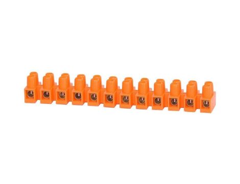 Listwa zaciskowa 12 torowa 16mm2 pomarańczowa