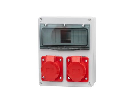 Rozdzielnica R-240 8M - gniazda 2x32A 5p /8 modułów/