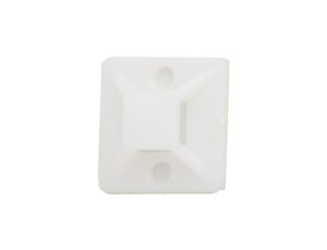 Element mocujący opaski 25x25 mm biały - op. 50szt.