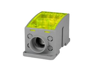 Blok rozdzielczy LKN 250A (1x120/4x16 - 2x35,1x25,4x16,4x10) Al/Cu- żółty
