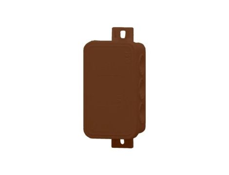 Puszka hermetyczna V8, termoplast 80x45x41 IP54, brązowa - klik, 8 osłabień
