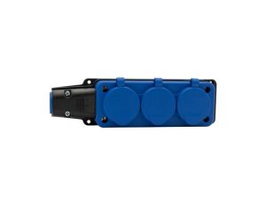 Listwa gumowa 3x230V 16A IP54 niebieska