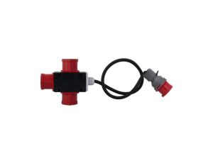 Rozdzielnica PARMA - wtyczka 32A 5p, gniazda 3x32A 5p + OPD 5x4 - 15m