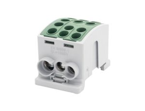 Zacisk HLK 125A-3 (1x35,2x25 / 1x35,2x25) Al/Cu - zielony