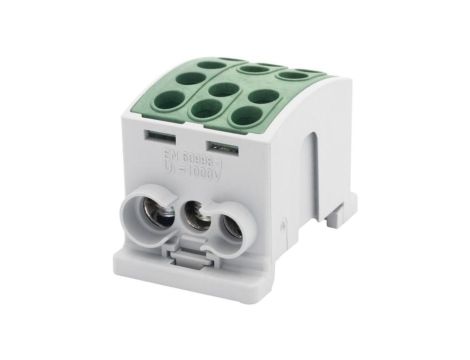 Zacisk HLK 125A-3 (1x35,2x25 / 1x35,2x25) Al/Cu - zielony