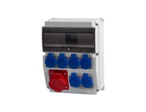 Rozdzielnica CAJA 12M - gniazda 32A 5p, 6x230V /12 modułów/
