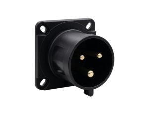 Wtyk przemysłowy tablicowy odbiornikowy 32A 3p 200V-250V /FE/ IP44 czarny