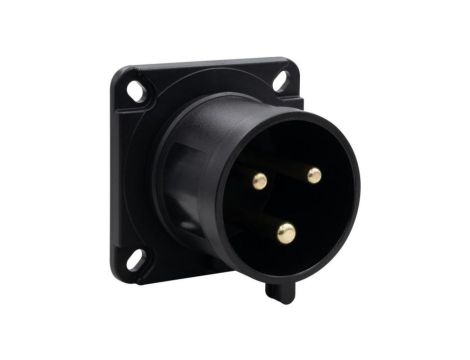 Wtyk przemysłowy tablicowy odbiornikowy 32A 3p 200V-250V /FE/ IP44 czarny