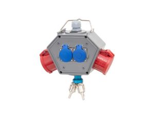 Rozdzielnica POLYBOX - gniazda 2x16A 5p, 2x230V + 3xAIR(powietrze)
