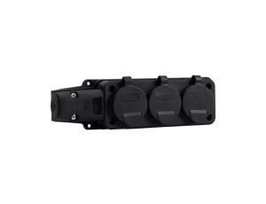Listwa gumowa 3x230V 16A IP54 czarna
