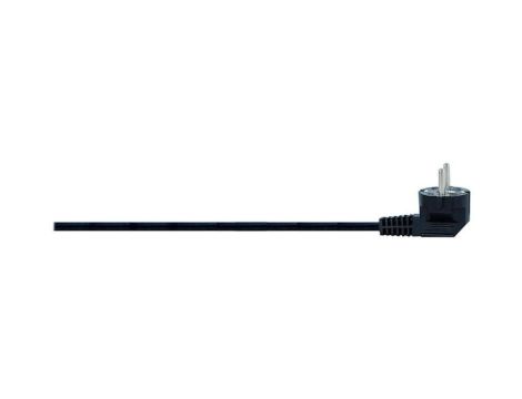 Przewód przyłączeniowy z wtyczką kątową OWY (H05VV-F) 3x1,5mm2 - 1,5m - czarny