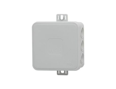 Puszka hermetyczna V6, termoplast 85x85x41 IP54, szara - klik, 12 osłabień