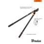 SEKATOR DO GAŁĘZI V-SERIES-D OSTRZE MIJAJĄCE 40mm - 3