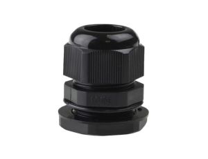 Dławica izolacyjna niepalna z przeciwnakrętką PG-13,5 czarna