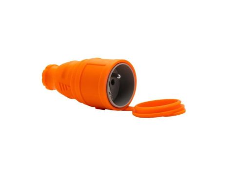 Gniazdo gumowe NOVA 230V 16A IP44 pomarańczowe