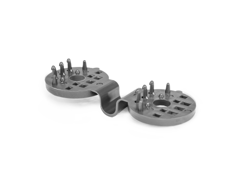 KLIPS DO MOCOWANIE SIATEK CIENIUJĄCYCH SZARY /10szt. BUNGEE CORD CLIPS