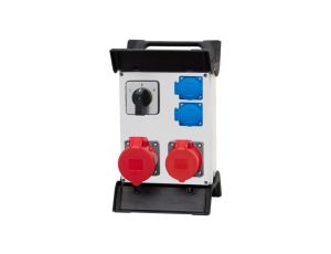 Rozdzielnica R-240 - gniazda 2x32A 5p, 2x230V, L/P na stelażu plastikowym