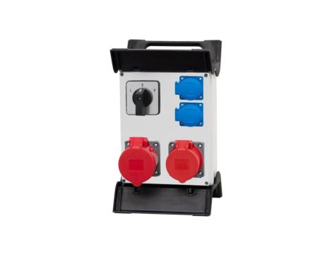 Rozdzielnica R-240 - gniazda 2x32A 5p, 2x230V, L/P na stelażu plastikowym