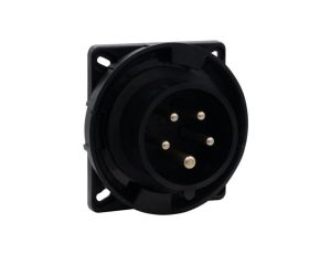 Wtyk siłowy tablicowy odbiornikowy 32A 5p 380V-415V /FE/ IP67 czarny