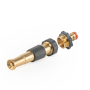DYSZA REGULOWANA MOSIĘŻNA GW 3/4" Z PRZYŁĄCZEM NA KRAN GZ 3/4" 12,5cm BRASS SOFT - 2