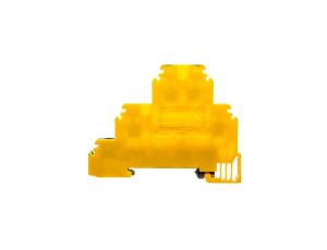 Złączka szynowa 6-przewodowa 3-piętrowa ochronna 4mm2 żółto-zielony V2 ZG-G4 PE/L/N A11-543Z