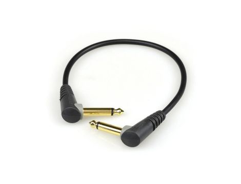 KLOTZ Zestaw 3x Kabel Złączka do Efektów Gitarowych Jack 6,3mm Mono (wtyk kątowy / wtyk kątowy) 30cm