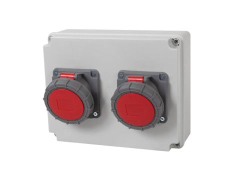 Rozdzielnica R-240 - gniazda 16A 5p, 32A 5p IP65