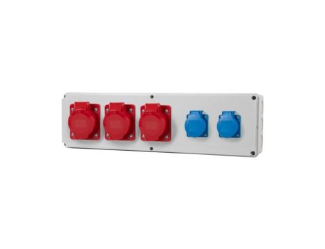 Rozdzielnia HORIZONTAL B - gniazda 3x32A 5p, 2x230V