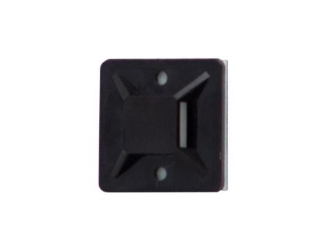 Element mocujący opaski 19x19 mm czarny - op. 100szt.